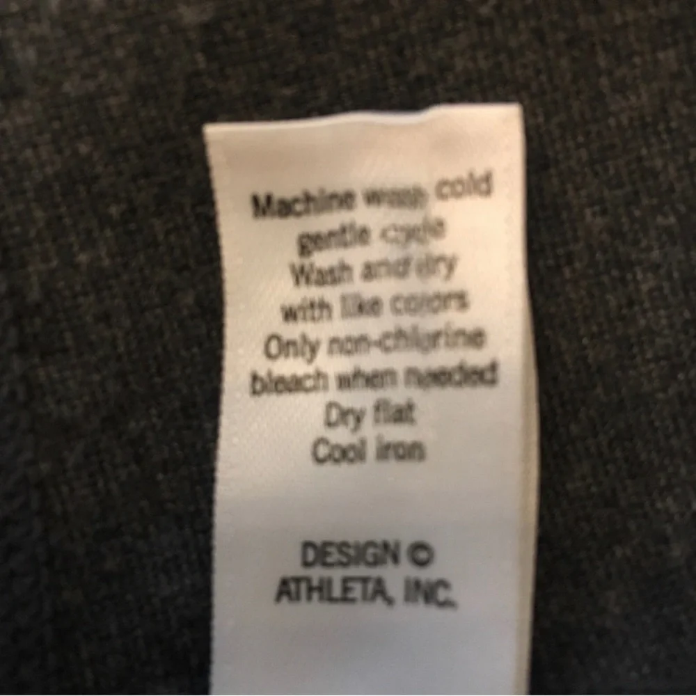 Athleta Strata A-Line Charcoal Grey Zip Pockets Mini Style Skirt - Sz XS